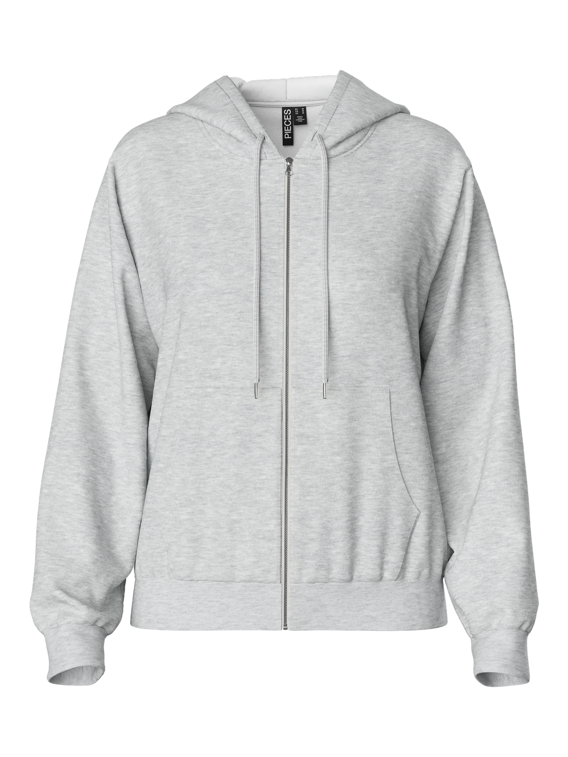 PCCHILLI Sweatshirt Zip - Light Grey Melange